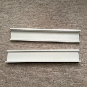 SET of 2 IKEA Ribba White pictured Ledges 21.75”